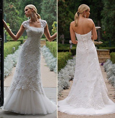 MODEST Style LACE Wedding Dress Bridesmaid Bridal Gown Custom