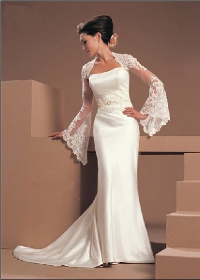 SIMPLE Style LACE Wedding Dress Bridesmaid Bridal Gown Custom