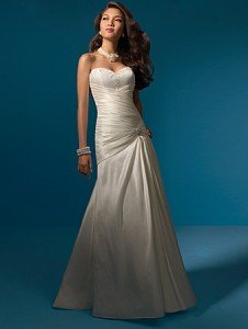 SIMPLE Style LACE Wedding Dress Bridesmaid Bridal Gown Custom