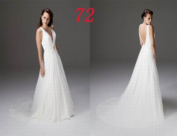 SIMPLE Style LACE Wedding Dress Bridesmaid Bridal Gown Custom