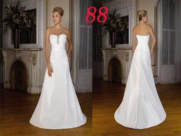 SIMPLE Style LACE Wedding Dress Bridesmaid Bridal Gown Custom
