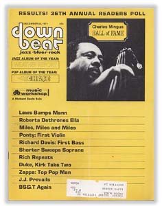 Down Beat - December 23, 1971 - 36th Readers Poll - Mingus Hall of Fame