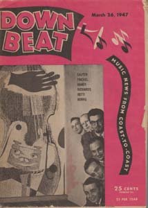 Down Beat - March 26, 1947 - Arrangers Issue Sauter, Finckel, Handy, Richards, Hefti, Burns on cover