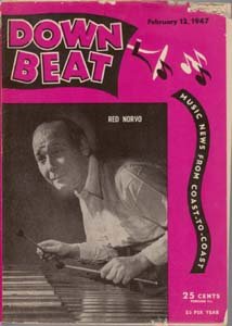 Down Beat - February 12, 1947 - Red Norvo cover