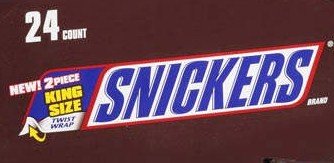 New Snickers King Size 24 ct 2 piece