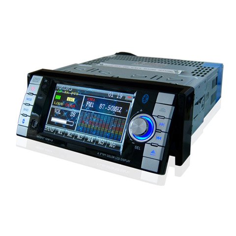 4.3 Inch 1 Din In-Dash Car DVD Player HL-4387 + TV Function + Bluetooth + IPOD Function