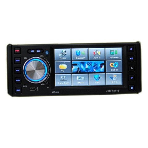 4.3 Inch 1 Din In-Dash Car DVD Player HL-4388GB + GPS