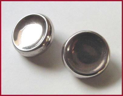 Signed NM Vintage 1950s Mexican Big Sterling Disk Clip Earrings