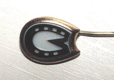 Victorian Carved Onyx Horseshoe Stickpin