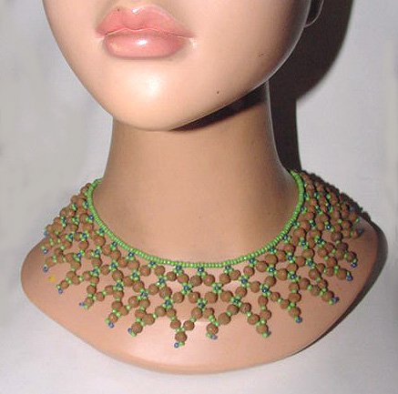 Vintage c1935 Czech Beaded Collar