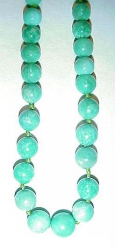 High Quality Antique Amazonite Bead Necklace