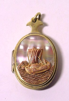 Rare Antique Japanese Figural Locket