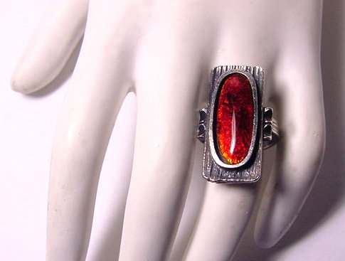 Scandinavian Sterling Modernist Ring
