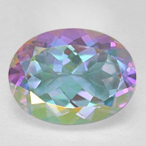 12Cts Fantasy Moonglow Rainbow Color Natural Topaz - Free USA Shipping