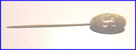 Signed BA Ballou 14K Gold Vintage L Stickpin