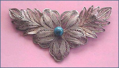 Fine Antique Chinese Filigree Brooch