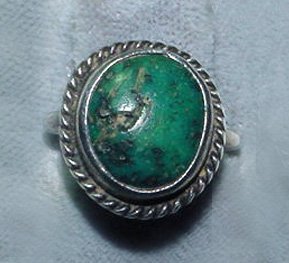 Vintage Navajo Sterling and Turquoise Ring - Free USA Shipping