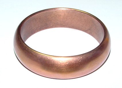 Double Walled Large Vintage Copper Bangle - Free USA Shipping