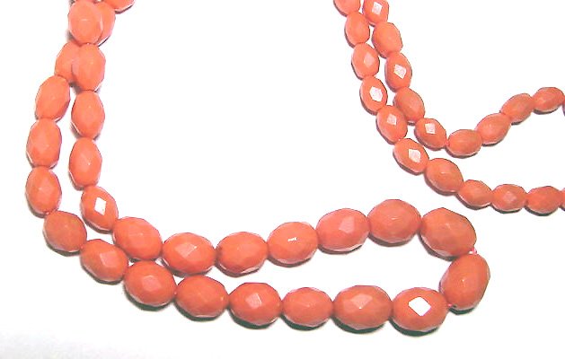 Antique Faceted Celluloid Bead Necklace