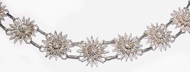 Lacey Sterling Filigree Flower Bracelet