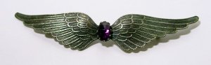 Large Antique Art Nouveau Spread Wings Brooch