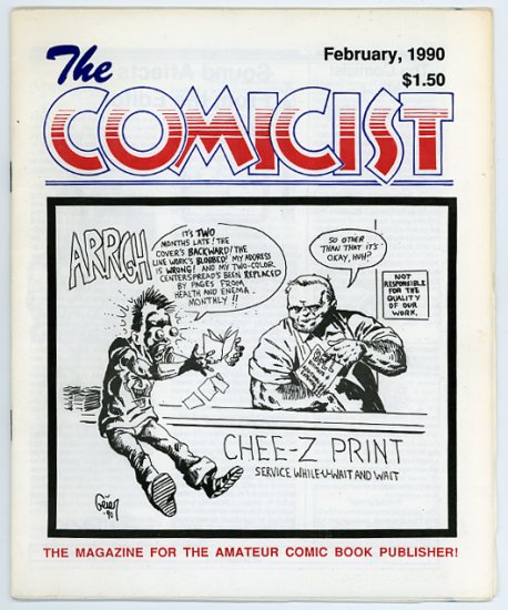 The Comicist #4, small press/ Mini comics fanzine, 1990