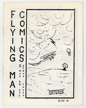 Flying Man #1 mini comic Hal Hargit Ozone Press 1986