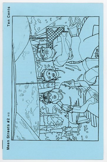 Mean Streets #2 1/2 small press comics zine 1989 Leela Galaxy cover