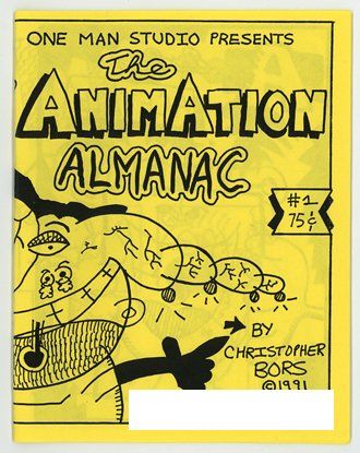 The Animation Almanac mini comic, 1991, One Man Studio