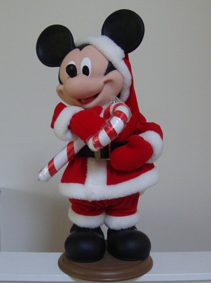 christmas mickey doll