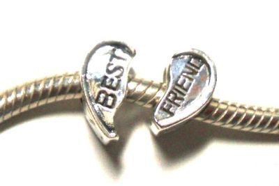 Best friend bead sterling silver