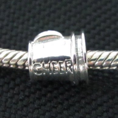 Cheer bead sterling silver