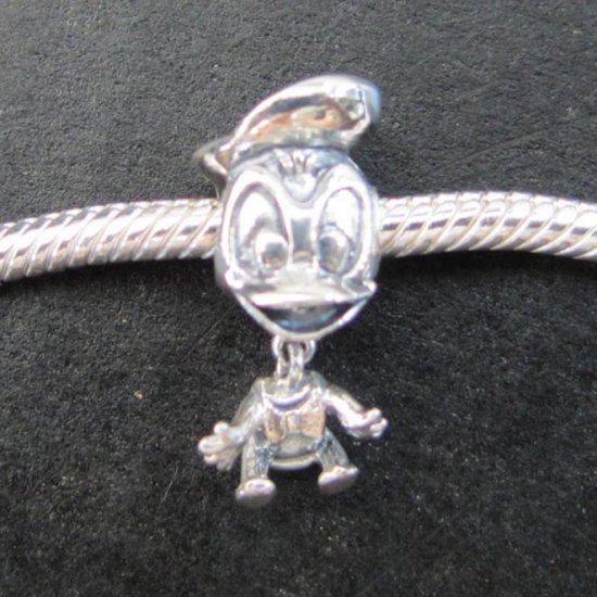 Donale Duck bead sterling silver