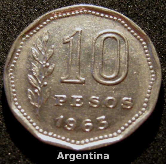 Argentina 1963 10 PESOS #3
