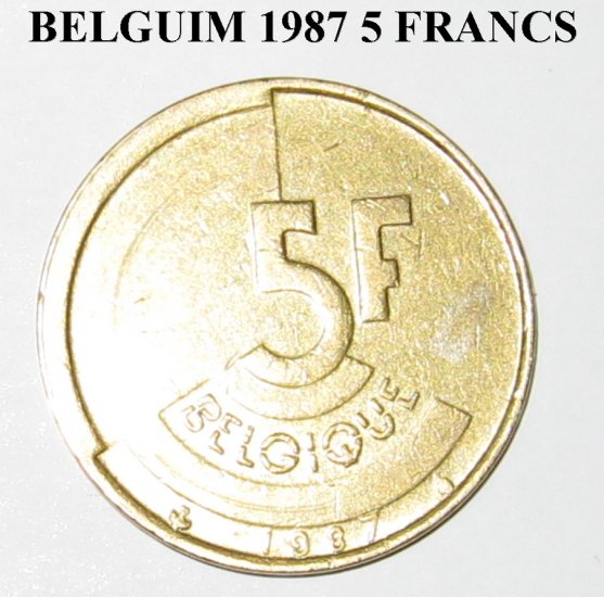 Belgium 1977 5 FRANK UNC. #4