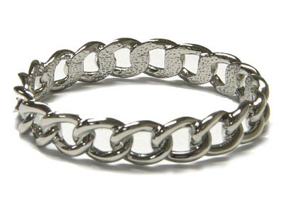 Unique Chain Shape Stainless Steel Bangle Bracelet - FREE SHIPPING