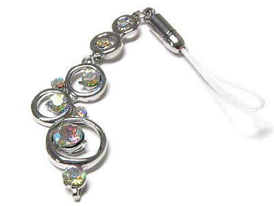 Dazzling Designer Austrian Crystal Bubble Cell Phone Charm