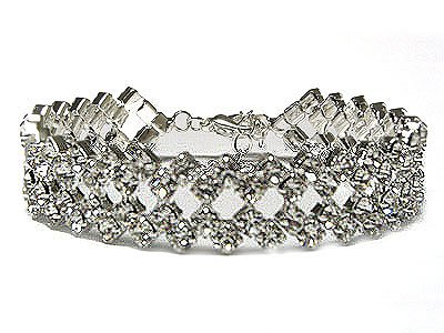 Huge Brilliant Austrian Crystal Boutique Bracelet - FREE SHIPPING
