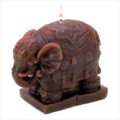 Sculpted Elephant Candle