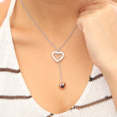 Love Heart 2 Styles Heart Wedding Gift Jewelry NECKLACE