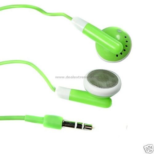 Stylish Green Stereo Earphones for iphone/ipod