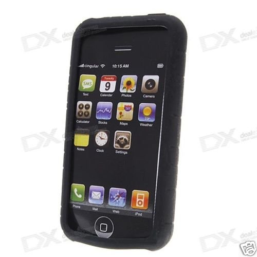 Silicone Case for Apple iPhone (Black)