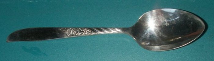 ALWAYS aka WILDWOOD I Pierced Table Serving Spoon Oneida Rogers 1958 Silverplate