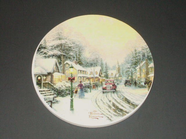 Christmas Coasters Thomas Kinkade Village Christmas