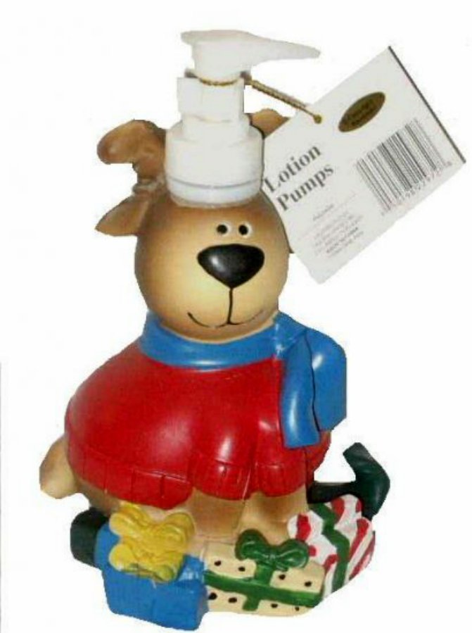 Christmas Reindeer Soap Pump Lotion Dispenser Holiday Bath Decor