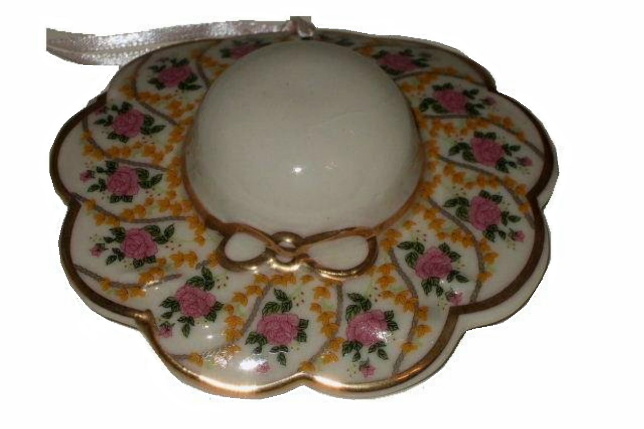 Floral Hat Christmas Ornament Victoria Collection