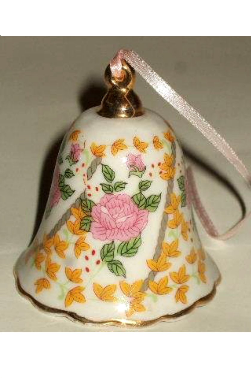 Floral Bell Christmas Ornament Victoria Collection
