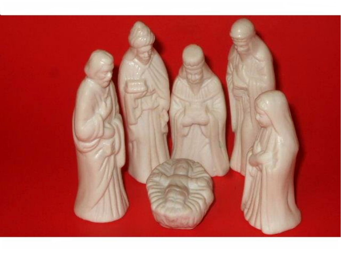 Porcelain Christmas Nativity Scene