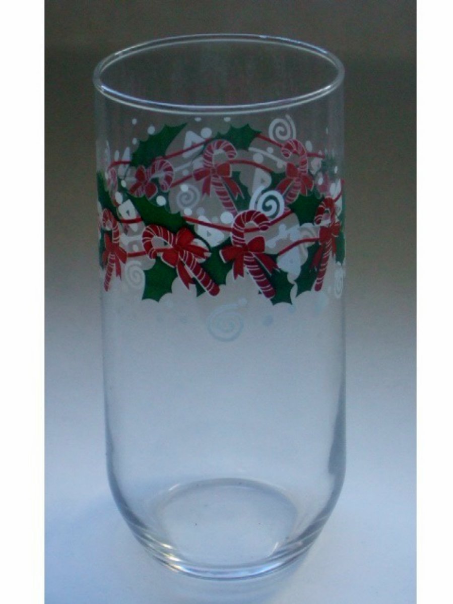 Christmas Holiday Beverage Glasses Set