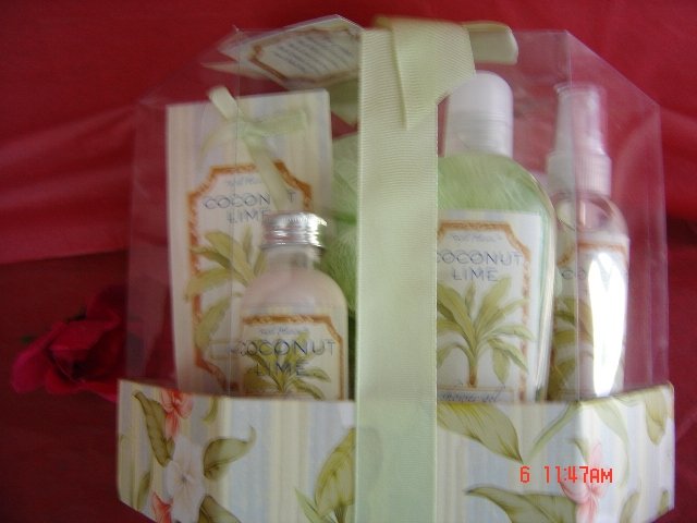 COCONUT LIME 5 PC TRAVEL BATH SET